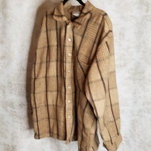 Wool Hunting Shirt Brown Plaid
